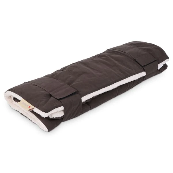 Wolters Reisedecke Mit Schaffell-Imitation Braun 100x75cm