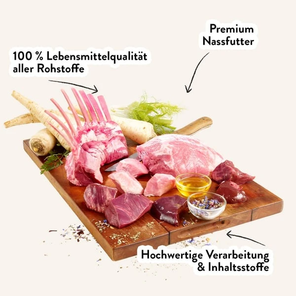 Dogs'n Tiger Abendbrot Nassfutter Lamm Mit Pastinake – Bild 3