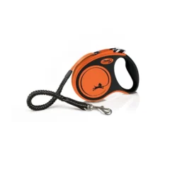 Flexi XTREME Gurtleine Schwarz/orange