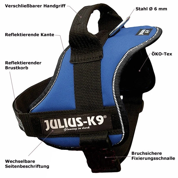 Julius K9 Julius-K9 Powergeschirr Für Hunde Gr.0 58-76cm – Bild 2