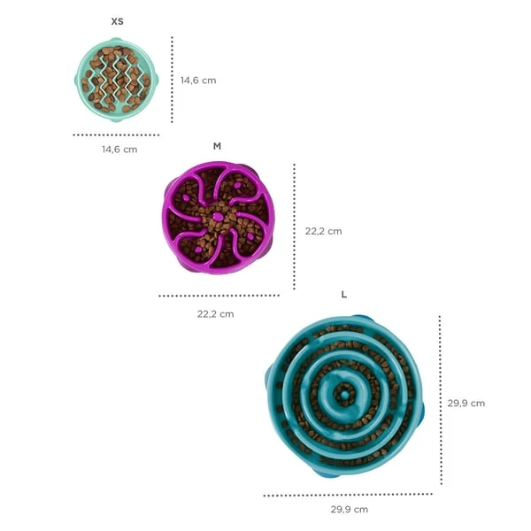 Outward Hound Fun Feeder Slo Bowl Anti Schling Drop Grey – Bild 7