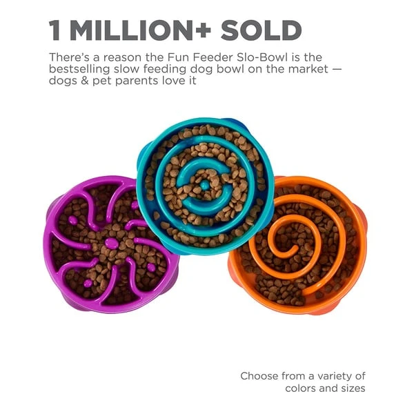 Outward Hound Fun Feeder Slo Bowl Anti Schling Drop Turquoise – Bild 7
