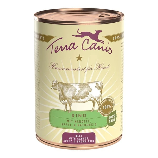 Terra Canis CLASSIC - Rind Mit Karotte, Apfel Und Naturreis