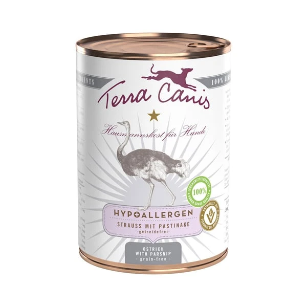 Terra Canis HYPOALLERGEN – Strauß Mit Pastinake, Getreidefrei