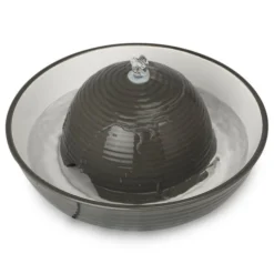 Trixie Trinkbrunnen Keramik Vital Flow 1,5 L, Grau/weiß